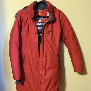 Medium Red Columbia Winter Coat OmniHeat